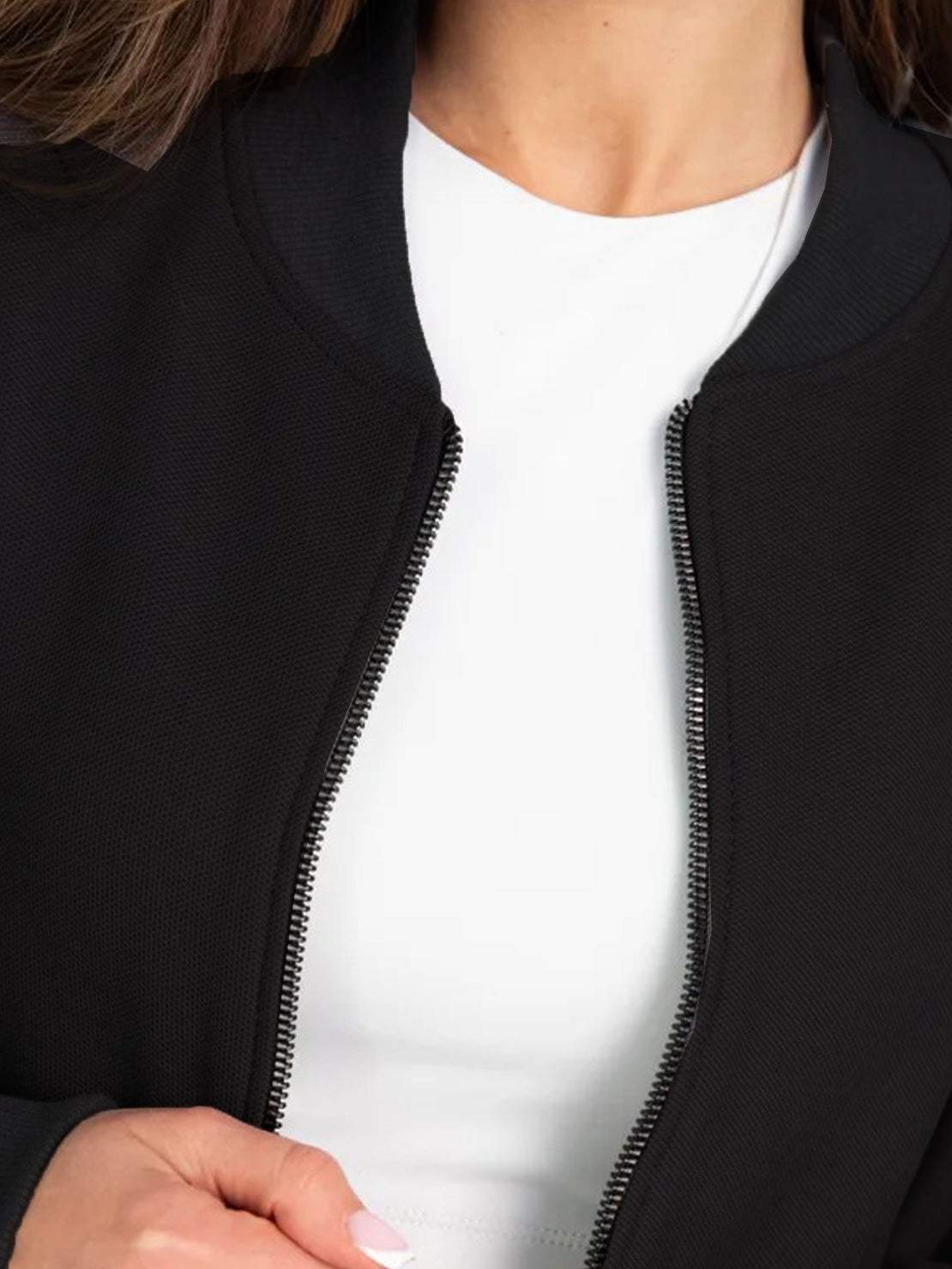 Easy Airport Lounge Set with soft cotton-blend fabric, relaxed fit jacket, and wide-leg pants for travel comfort.