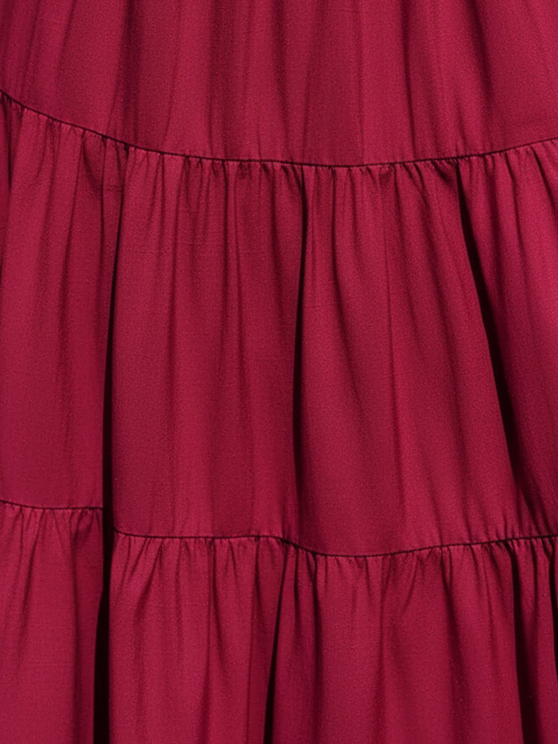 Smocked sleeveless maxi dress with tiered skirt and scoop neckline