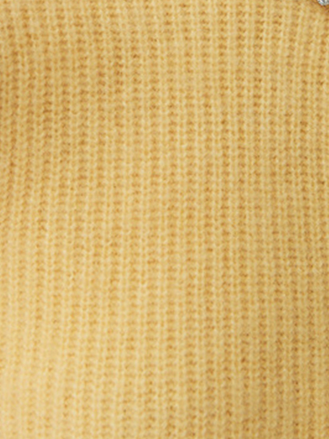 100% Alashan cashmere ribbed cardigan with crystal collar and buttons, slightly relaxed fit