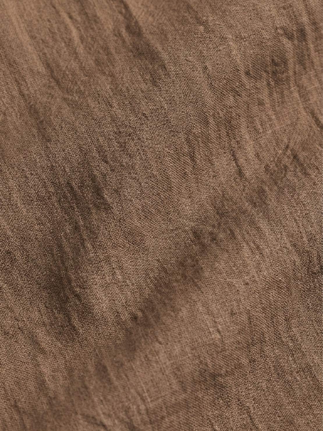 100% cotton artisan two-piece set with oversized button-front shirt and wide-leg pants