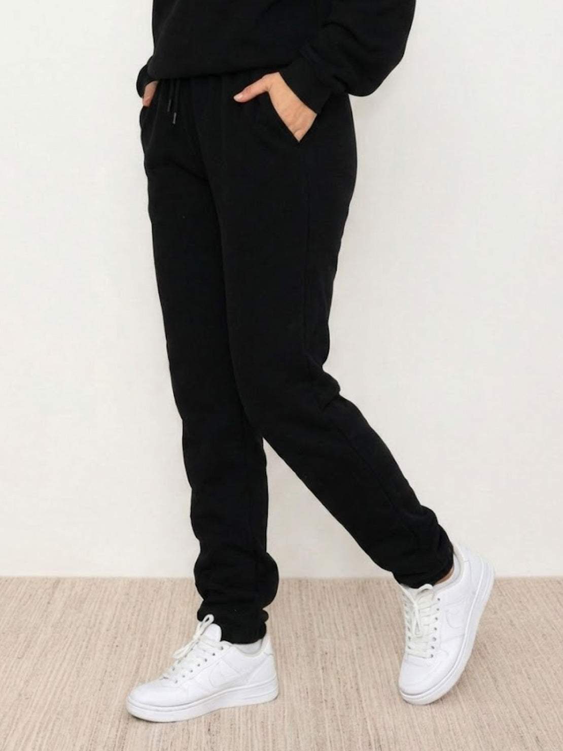 Classic Comfort Athleisure set in stretchy, wrinkle-resistant fabric for versatile everyday wear