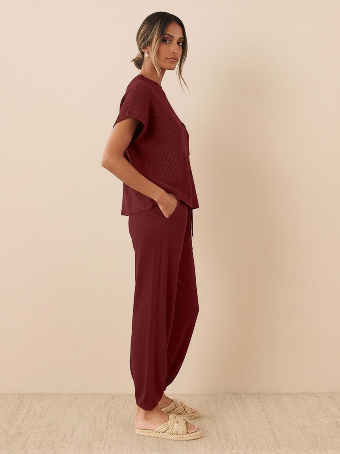 Comfy Couture Knit Sweater two-piece set with soft knit fabric and relaxed fit for stylish comfort