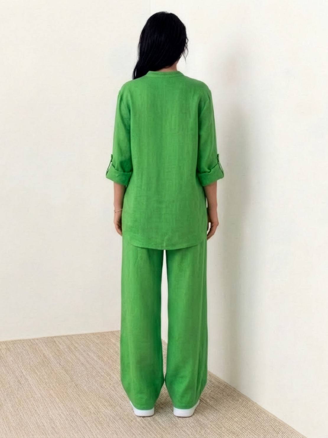 100% cotton double comfort set in multiple colors with relaxed fit and breathable fabric