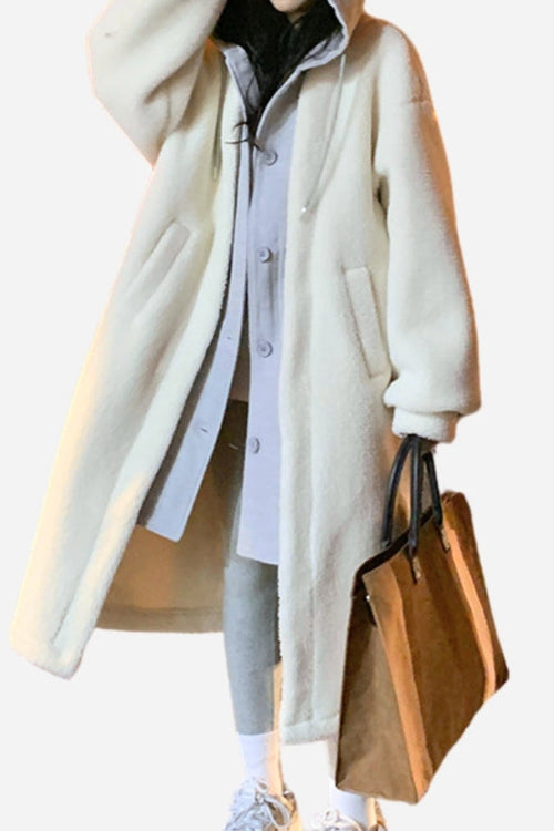 Everyday Wear Oversized Sherpa Long Coat