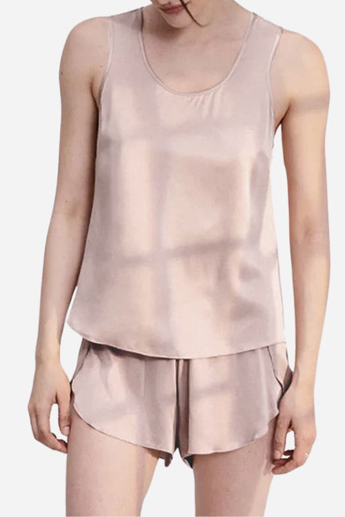 Essentials Mulberry Silk  Tank & Shorts Set