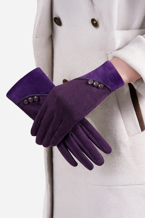 One Size SmartTouch Suede Gloves