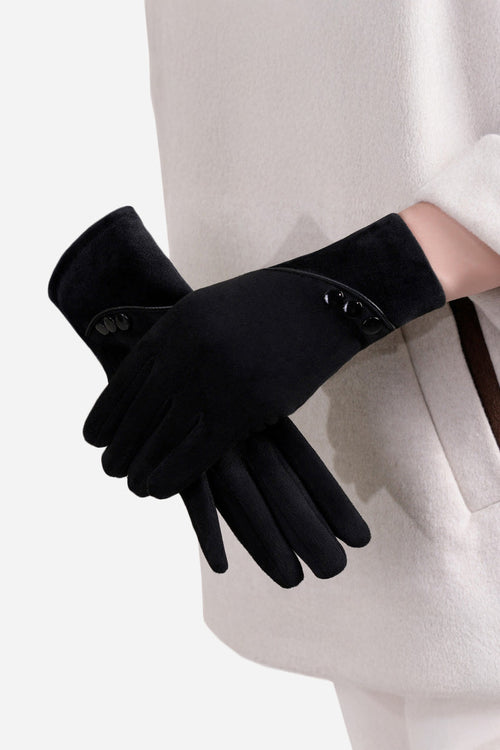 One Size SmartTouch Suede Gloves