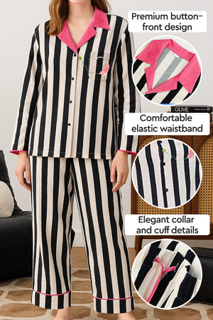 Premium Moisture-Wicking Cotton-Tencel Pajama Set
