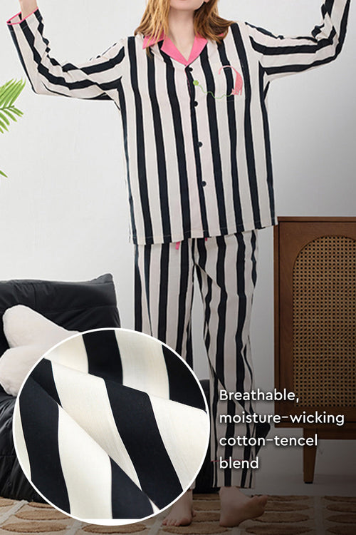Premium Moisture-Wicking Cotton-Tencel Pajama Set