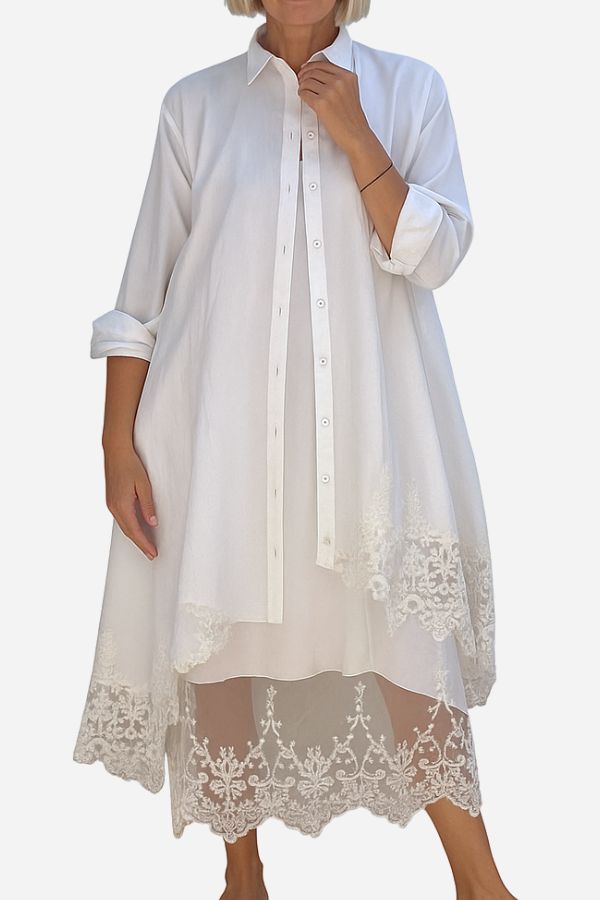 Villa Breeze Dress and Cardigan Set