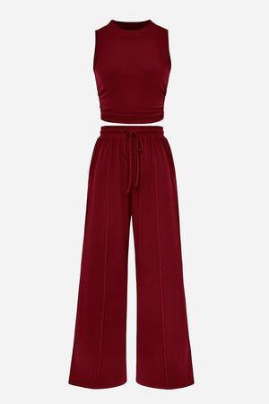 Stroll & Hangout Ribbed Knit Two-Piece Set