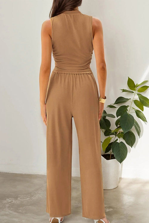 Stroll & Hangout Ribbed Knit Two-Piece Set