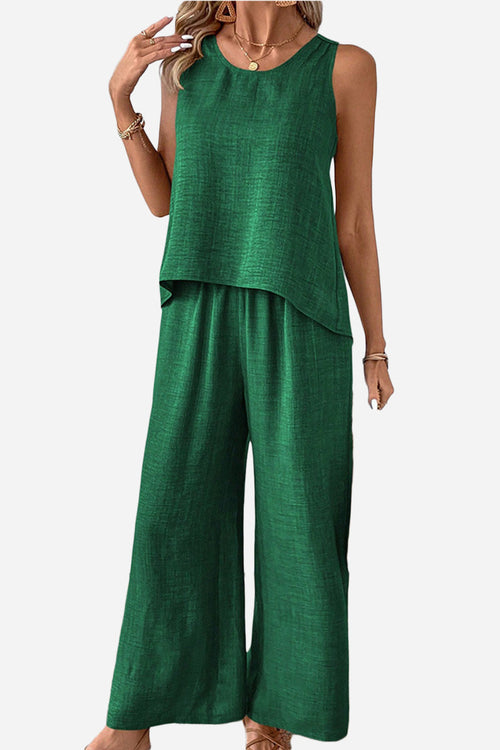 Dreamcatcher Crochet-Back Two-Piece Set