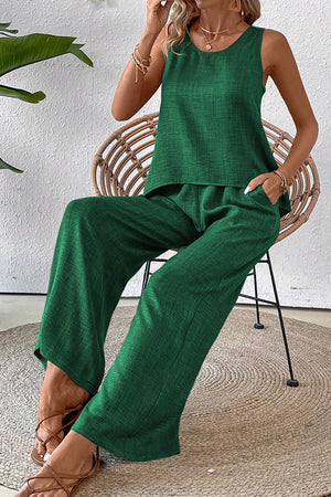 Dreamcatcher Crochet-Back Two-Piece Set