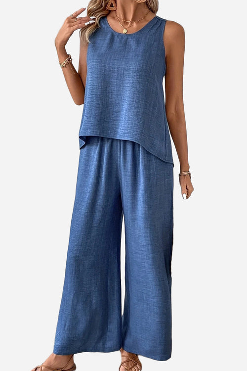 Dreamcatcher Crochet-Back Two-Piece Set