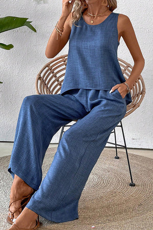 Dreamcatcher Crochet-Back Two-Piece Set