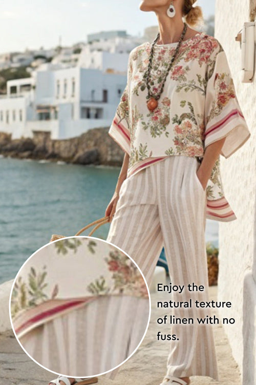 Coastal Comfort Linen Two-Piece Set