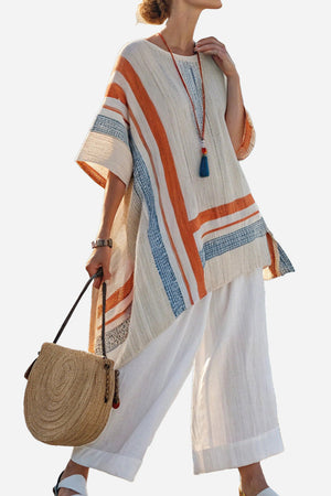 Coastal Comfort Linen Two-Piece Set