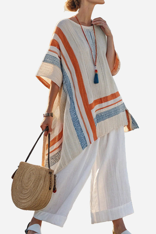 Coastal Comfort Linen Two-Piece Set