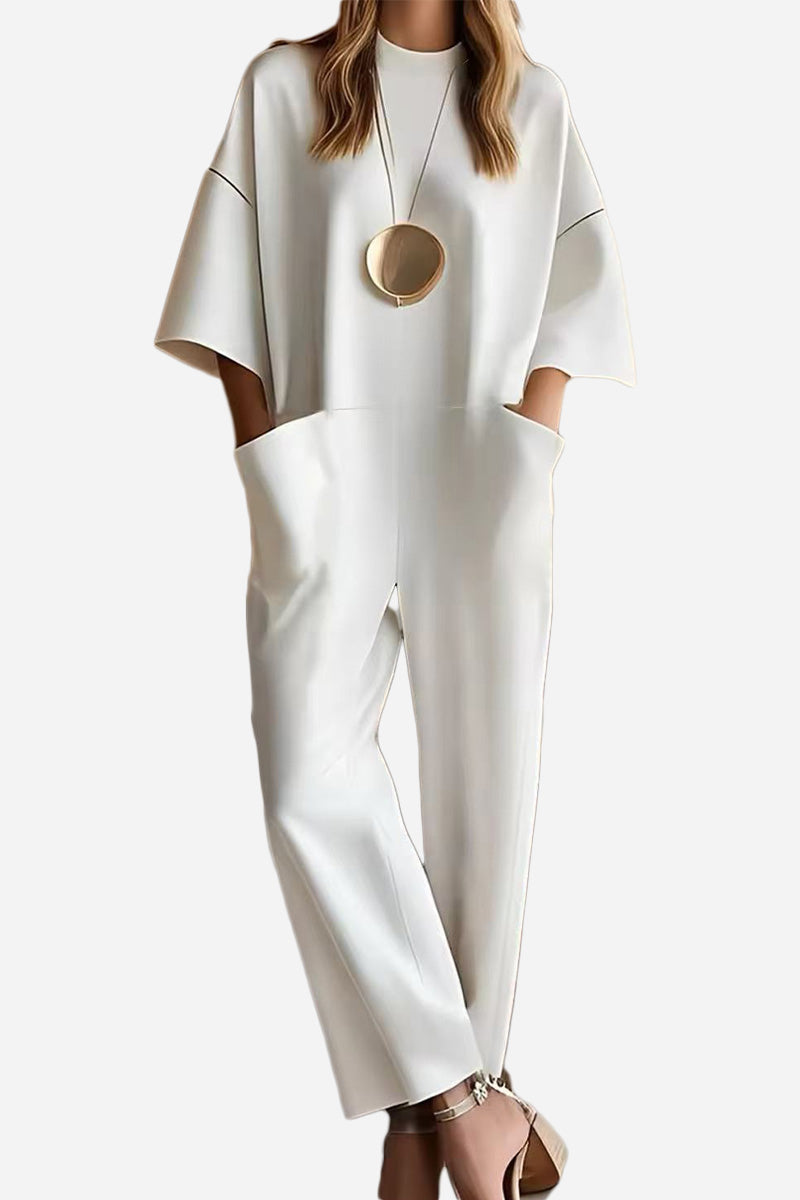 Serene Minimalist Pocket Jumpsuit