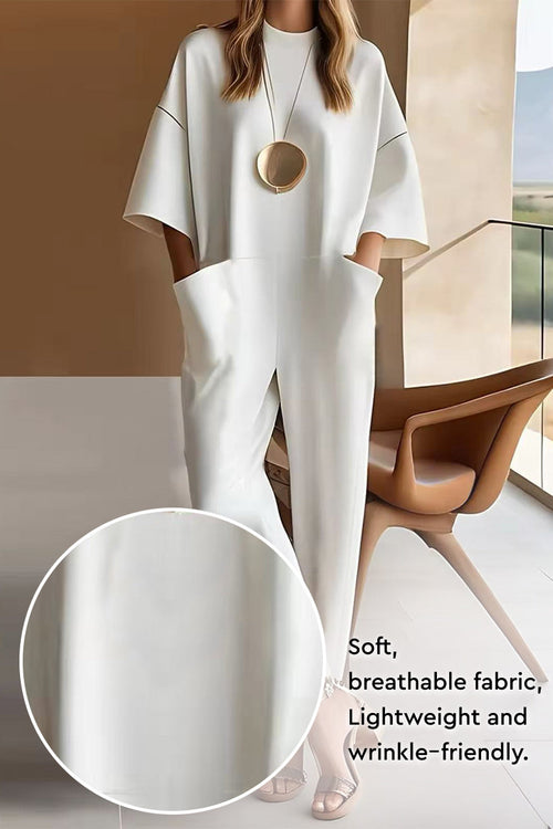 Serene Minimalist Pocket Jumpsuit