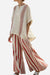 Santorini Sunset Striped Two-Piece Set