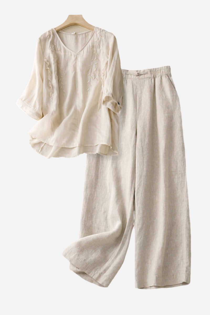 100% Cotton Linen Golden Hour Set