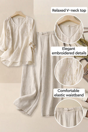 100% Cotton Linen Golden Hour Set