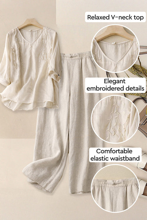 100% Cotton Linen Golden Hour Set