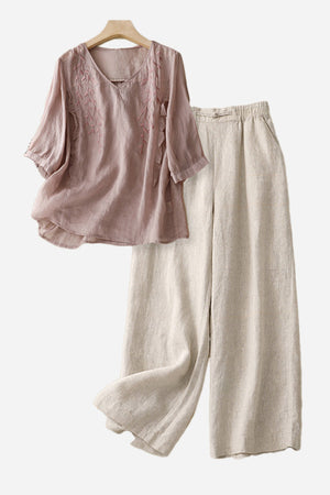 100% Cotton Linen Golden Hour Set