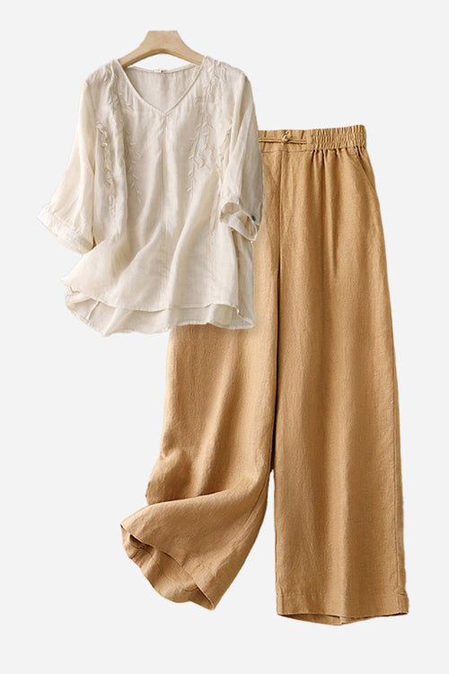 100% Cotton Linen Golden Hour Set