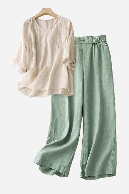 100% Cotton Linen Golden Hour Set