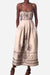 Artisan Embroidered Scallop Bohemian Romance Dress