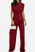 Manhattan Lines Draped Two-Piece Set