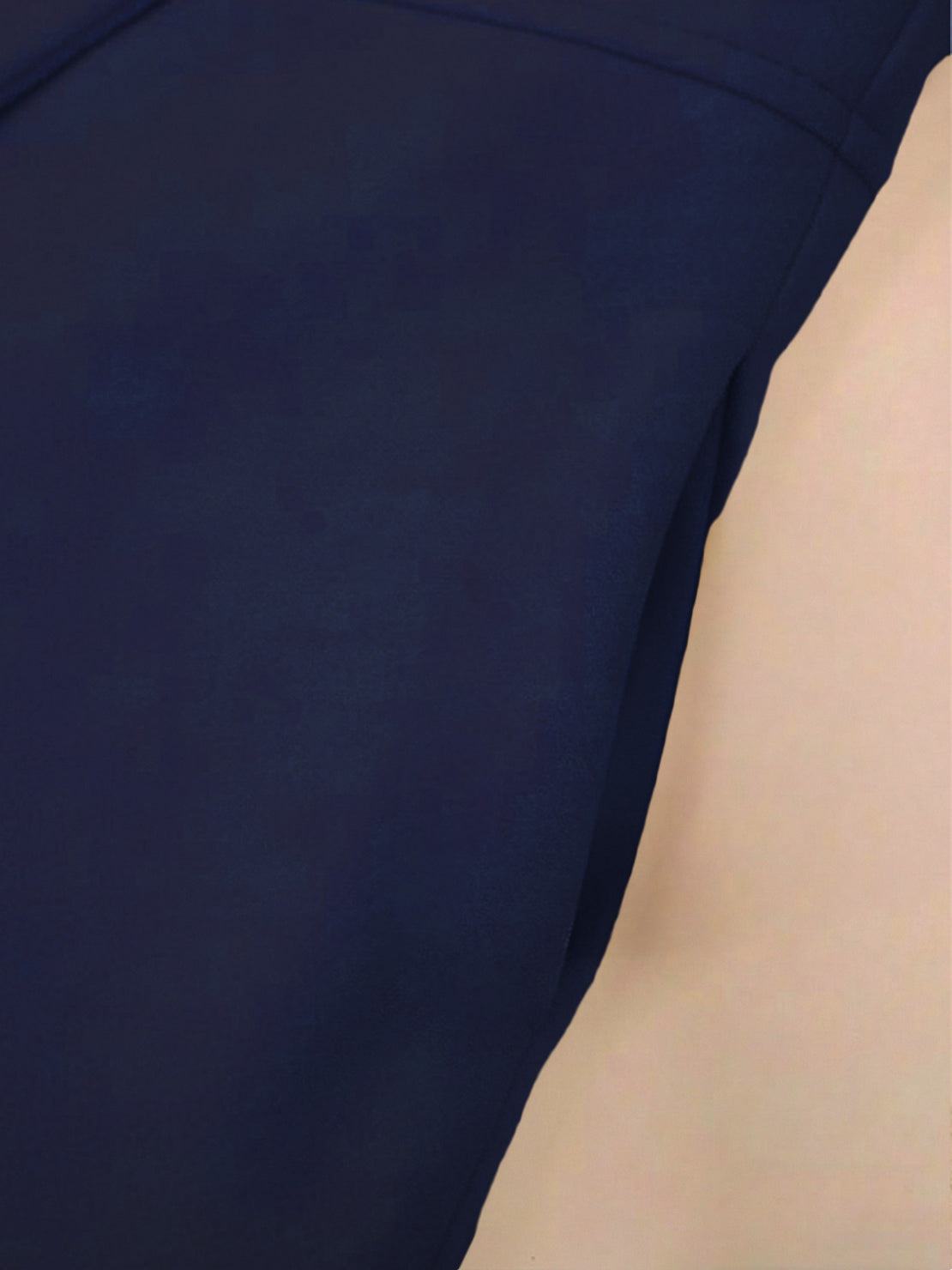 Tailored fit and flare trench coat with double-breasted buttons and structured A-line silhouette