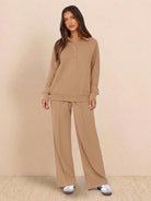 Wrinkle-free polo set with structured two-piece design and breathable fabric