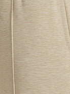 Soft knit wide-leg pants with elastic waist and side pockets in breathable fabric