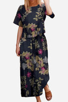 Lightweight Breezy Meadow Two-Piece Set with relaxed top and wide-leg trousers in soft polyester fabric