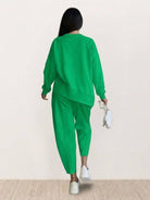 Lightweight All-Day Comfort 2-Piece Outfit Set for women, breathable and wrinkle-resistant polyester fabric.