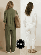 Casual Chic Duo breathable natural fabric two-piece sets for women