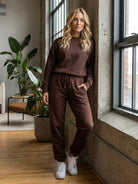 Classic Comfort Athleisure set in stretchy, wrinkle-resistant fabric with flattering fit for versatile everyday wear