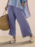 Coastal Comfort Linen two-piece set with lace details and breathable fabric