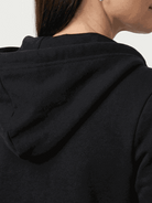 Oversized long zip sweatshirt hoodie with fleece lining and drawstring hood in solid colors