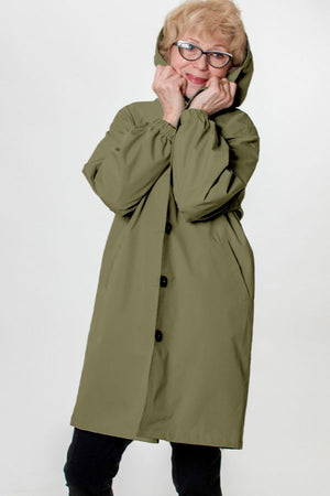 Water Resistant Oversized Hooded Windbreaker Rain Jacket