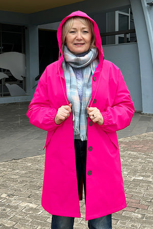 Water Resistant Oversized Hooded Windbreaker Rain Jacket