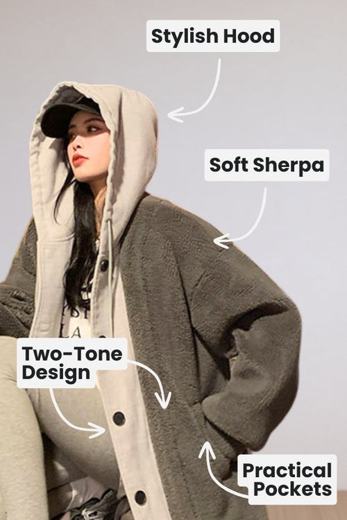 Everyday Wear Oversized Sherpa Long Coat
