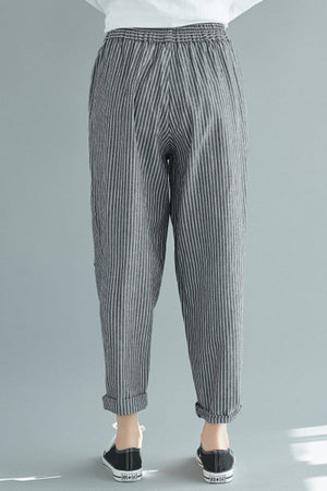 High Waist Striped Chic Comfort Pants